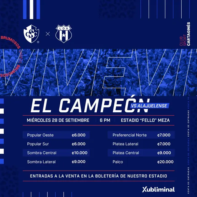 Cartaginés vs Alajuelense