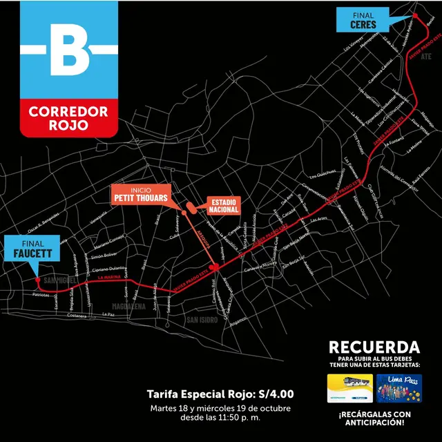 Corredor rojo