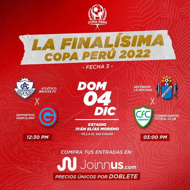 Programación de la Copa Perú.