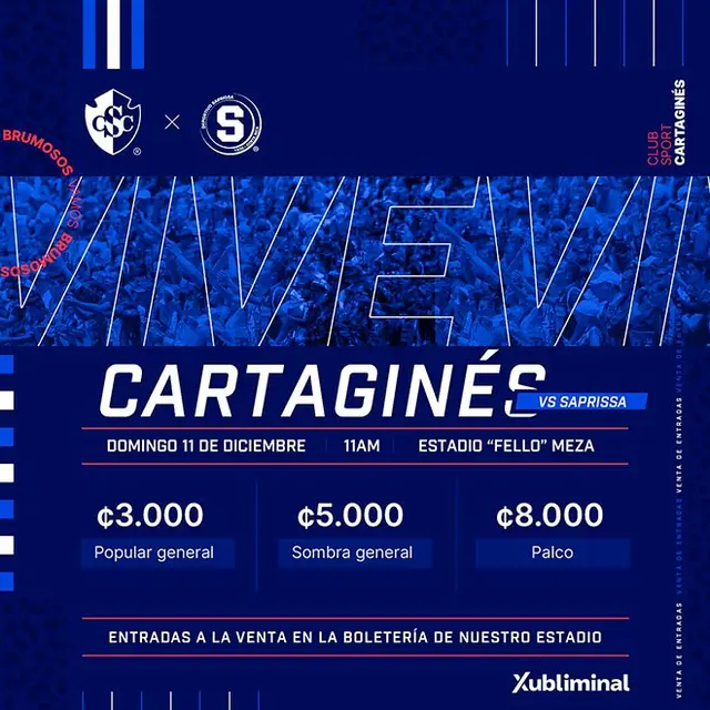 Cartaginés vs Saprissa