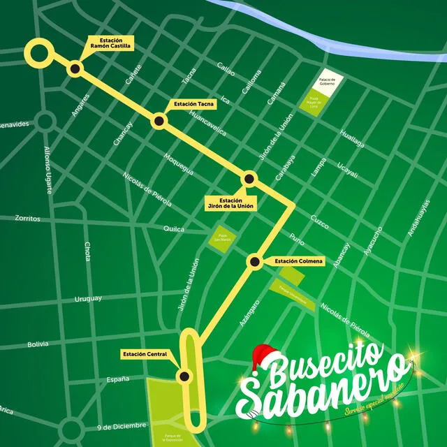 La ATU comparte las rutas del Busecito Sabanero | Foto: Twitter La ATU comparte las rutas del Busecito Sabanero | Foto: Twitter