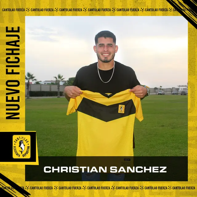 Christian Sánchez firmó por toda la temporada 2023.   