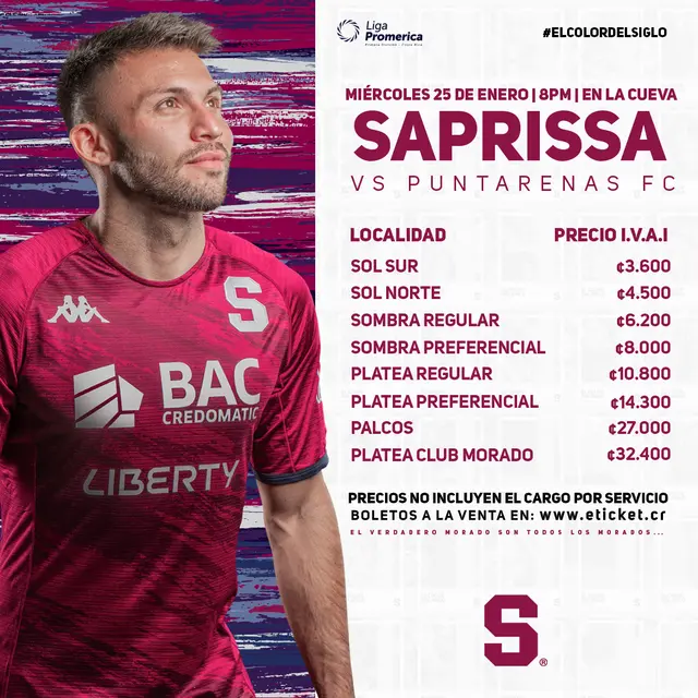 Saprissa vs. Puntarenas Saprissa vs. Puntarenas