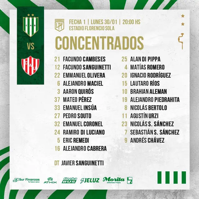 <strong>Convocados</strong>   