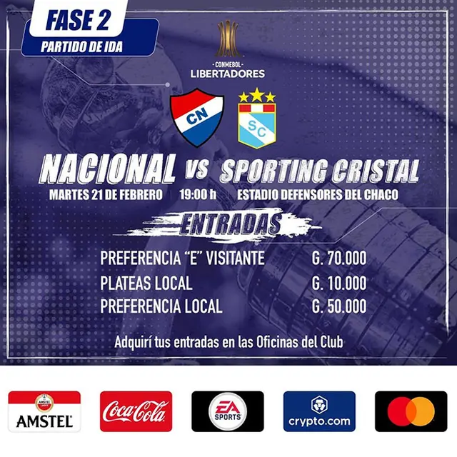 Nacional vs Sporting Cristal
