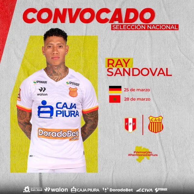 Ray Sandoval es una de las figuras de Atlético Grau que no jugará ante Alianza Lima.