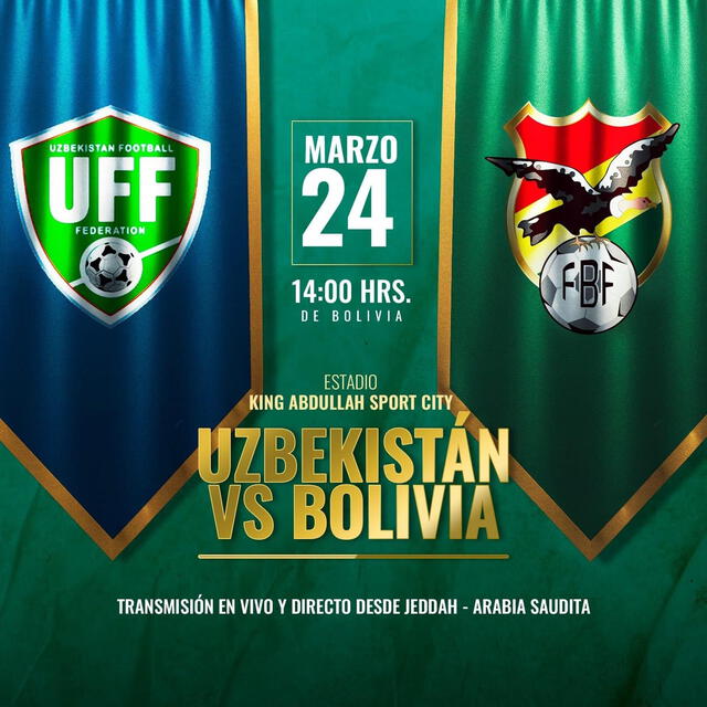 Uzbekistán vs Bolivia