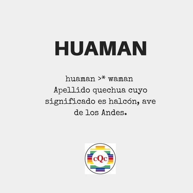significado del apellido huamán