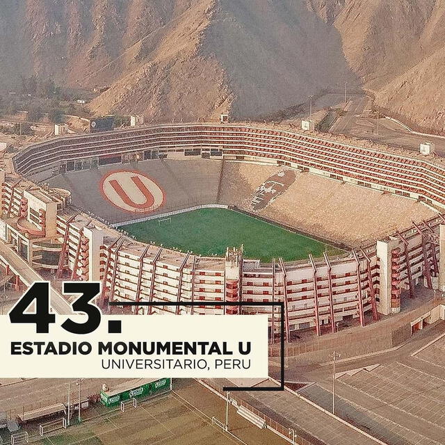Estadio Monumental elegido como los mejores del mundo.