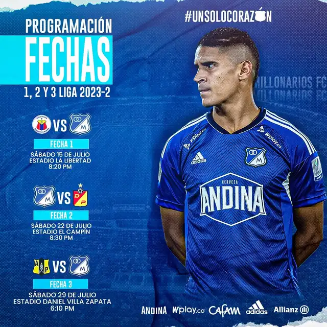 Millonarios: próximos partidos