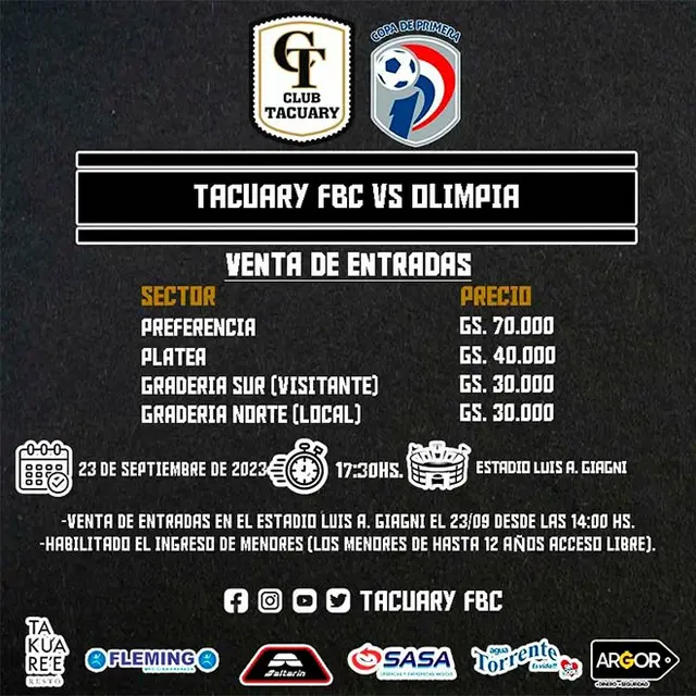 Olimpia vs Tacuary