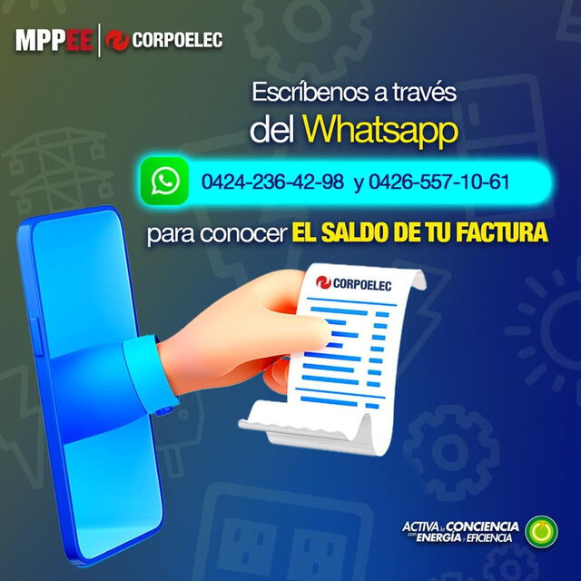 Consultar saldo Corpoelec