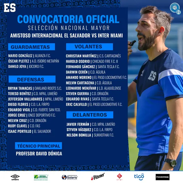Convocados de El Salvador