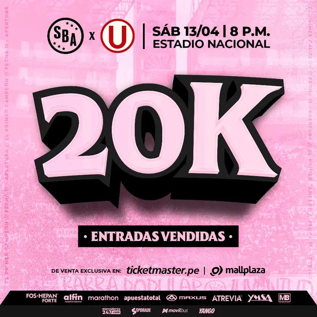 Así va la venta de entradas para partido entre Boys vs. U   