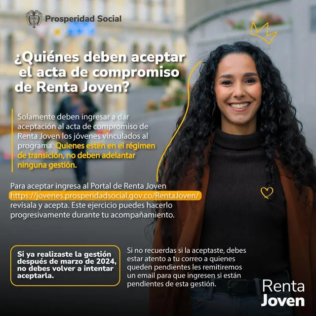 Los nuevos beneficiarios deben proceder a firmar el Acta de Compromiso de Renta Joven. Foto: X. Los nuevos beneficiarios deben proceder a firmar el Acta de Compromiso de Renta Joven. Foto: X.