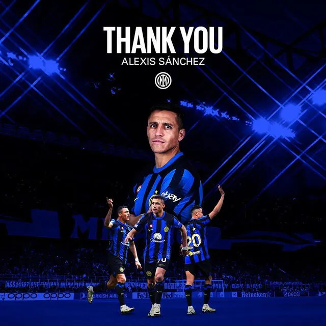 Alexis Sánchez fue despedido del Inter de Milán