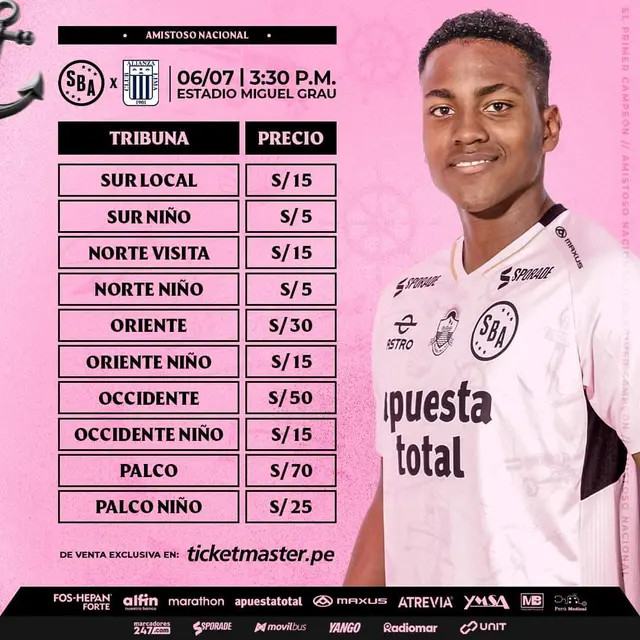 Alianza Lima vs Sport Boys, Amistoso