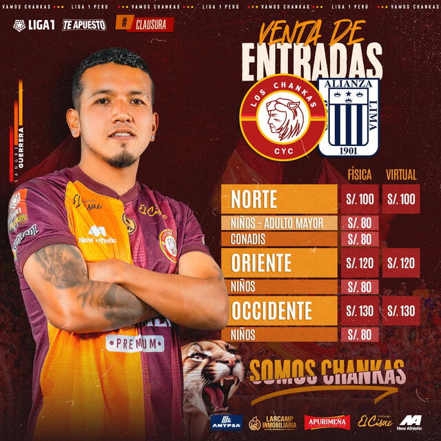 Los Chankas vs Alianza Lima por el Torneo Clausura