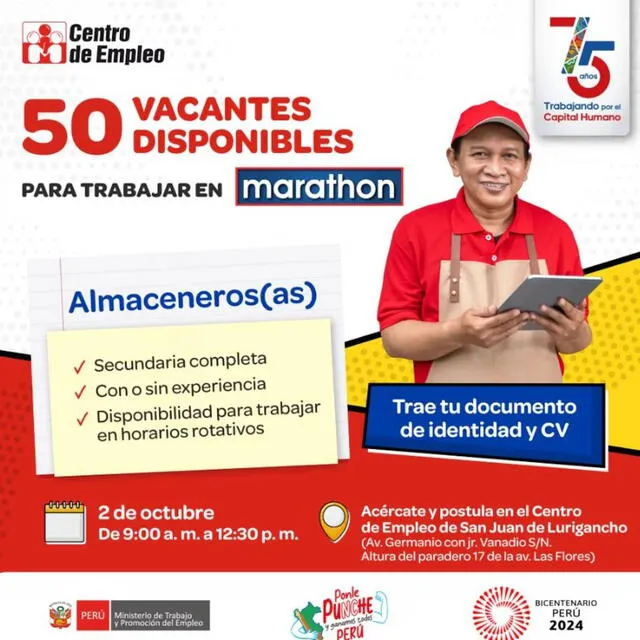 Trabaja en Marathon Trabaja en Marathon