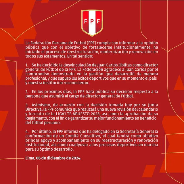 Juan Carlos Oblitas FPF