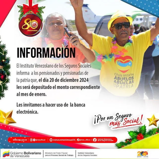Pensión IVSS enero 2025 Pensión IVSS enero 2025
