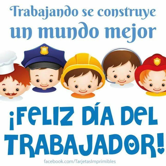 Tarjetas por el día del trabajo