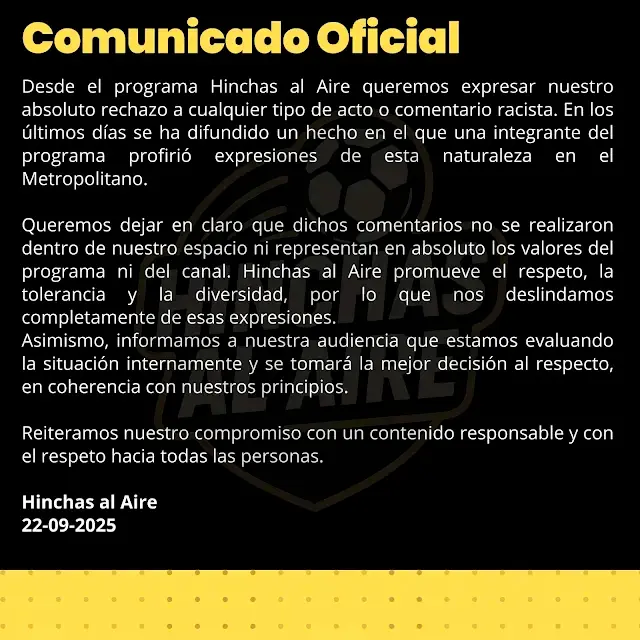 Hinchas al Aire