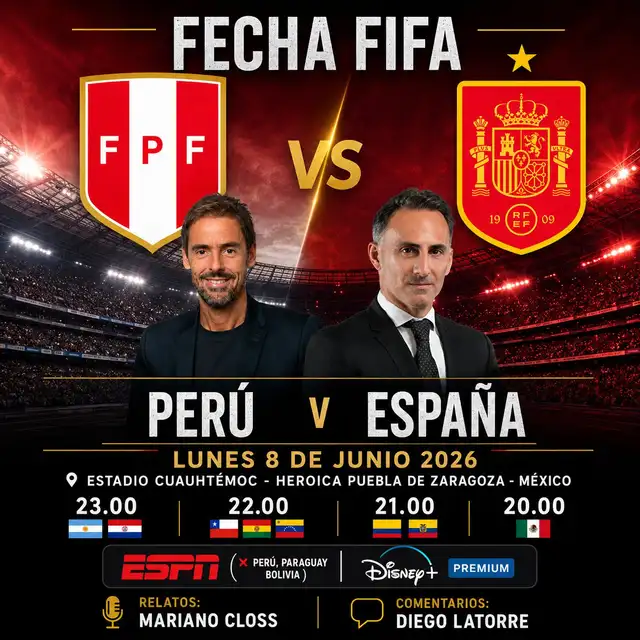 Amistoso entre Perú y España podrá verse a través de ESPN. Amistoso entre Perú y España podrá verse a través de ESPN.