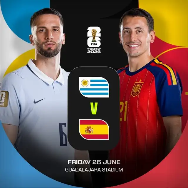 Uruguiay se enfrenta a España por el Mundial 2026  