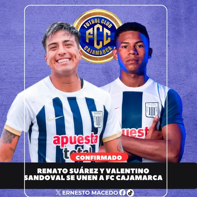 Renato Suárez, Valentino Sandoval, Alianza Lima, Liga 1