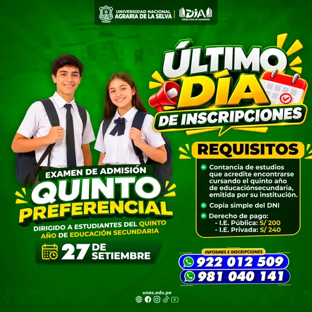 Admisión UNAS
