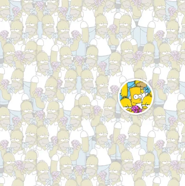 Solución al reto de encontrar a Bart en difícil reto visual