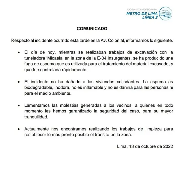 Línea 2 del Metro de Lima