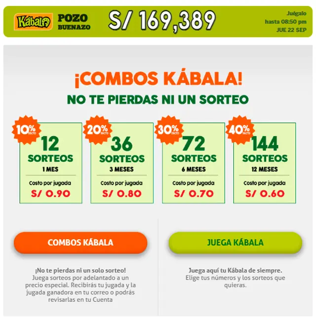 combos de La Kábala