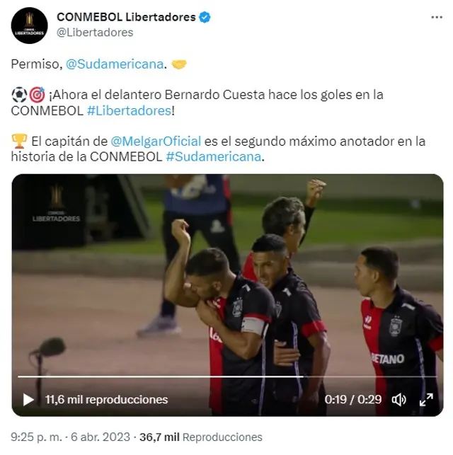 Bernardo Cuesta, Copa Libertadores 2023