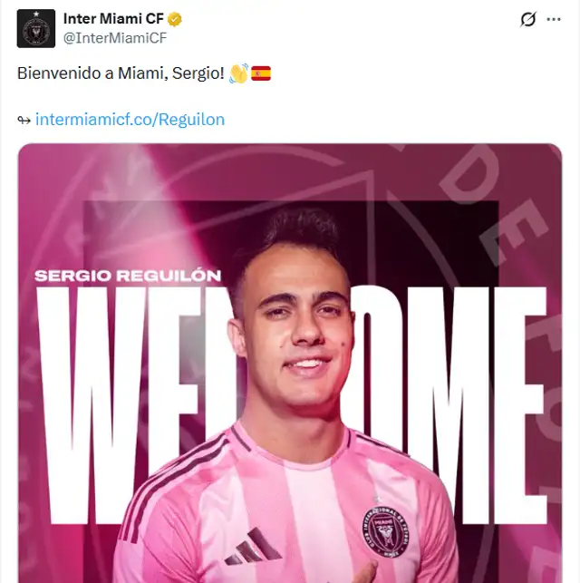 Sergio Reguilón es nuevo fichaje del Intermiami y enfrentará a Alianza Lima en la Noche Blanquiazul Sergio Reguilón es nuevo fichaje del Intermiami y enfrentará a Alianza Lima en la Noche Blanquiazul