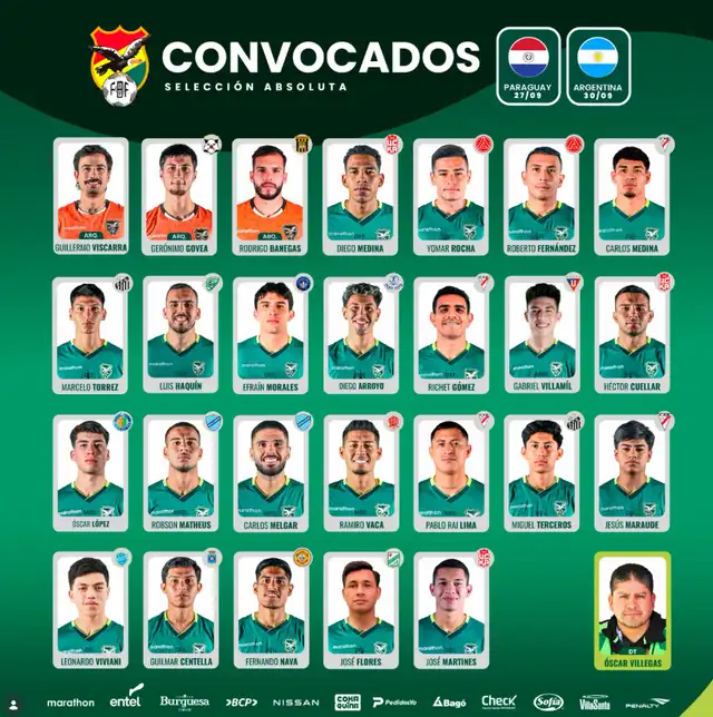 Guillermo Viscarra fue convocado para la selección boliviana