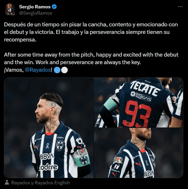 Sergio Ramos debuta en la Liga MX
