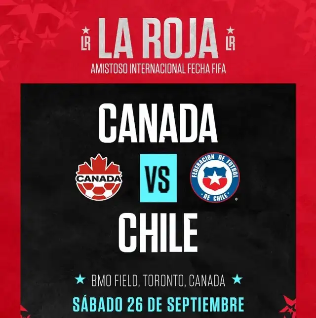 Chile, Canadá, amistoso internacional, Fecha FIFA
