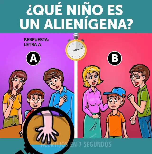 <strong>Créditos: Acertijos en 7 segundos</strong> <strong>Créditos: Acertijos en 7 segundos</strong>