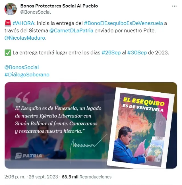 bono venezuela