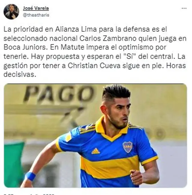 José Varela - Twitter   