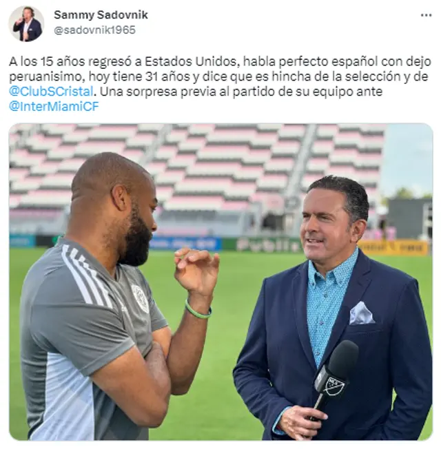 Andrew Farrell reveló que es hincha de Sporting Cristal en la Liga 1. Andrew Farrell reveló que es hincha de Sporting Cristal en la Liga 1.