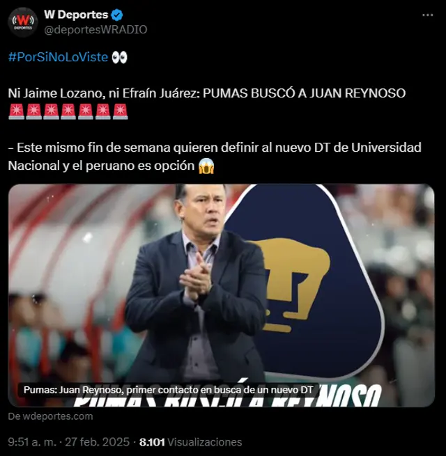 Juan Reynoso, Pumas UNAM