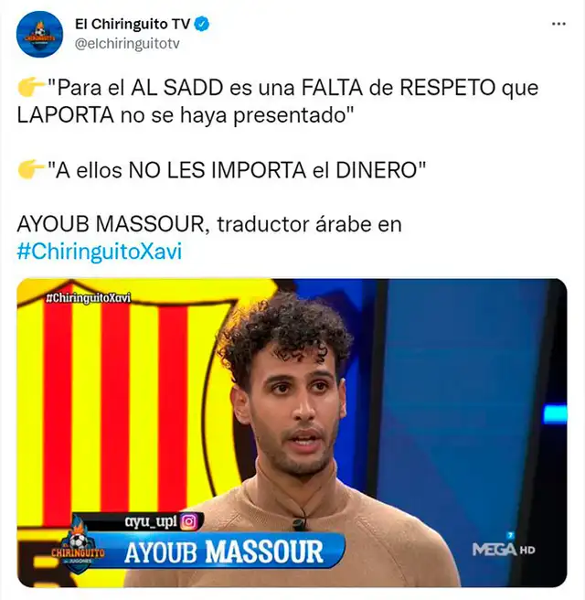 Información desde España sobre la reunión entre Barcelona y Al Sadd.   