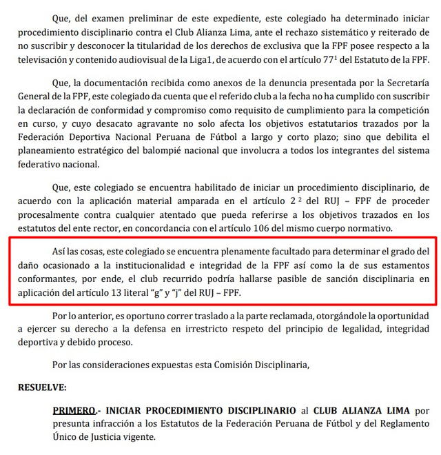 FPF, Alianza Lima FPF, Alianza Lima