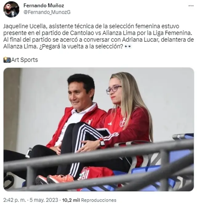 Adriana Lúcar fue buscada por Jaqueline Ucella.