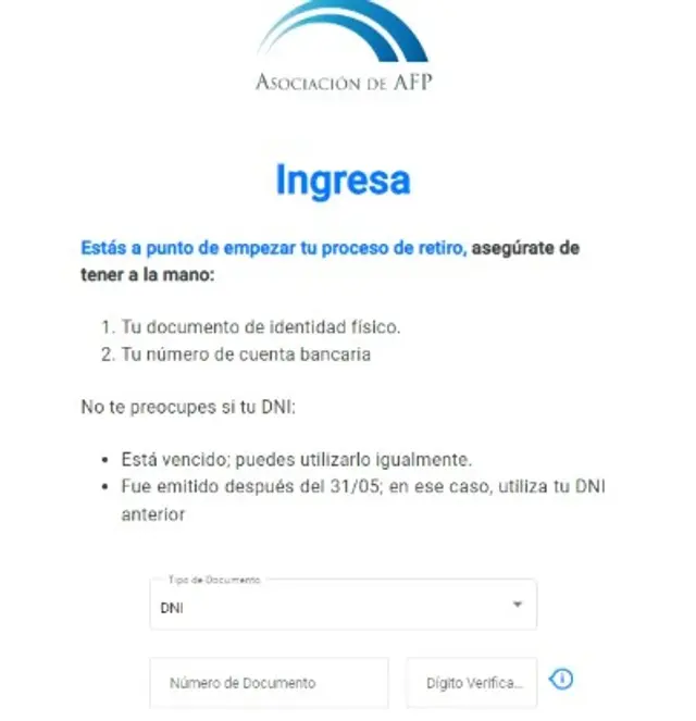 link de retiro AFP