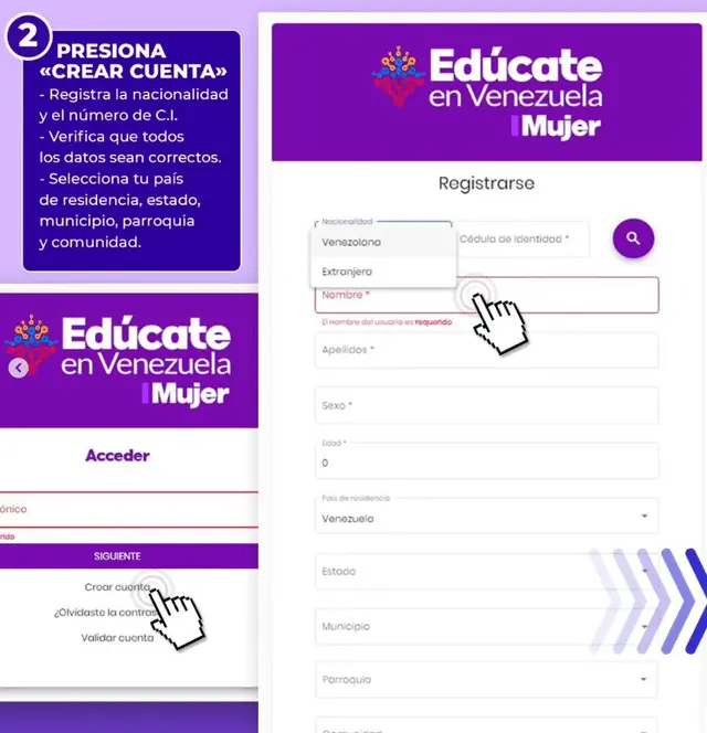 Edúcate en Venezuela Mujer
