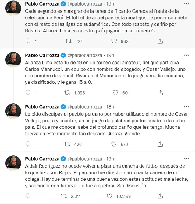 Twitter de Pablo Carroza   